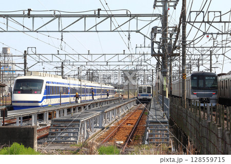 東武伊勢崎線　春日部検修区にて 128559715