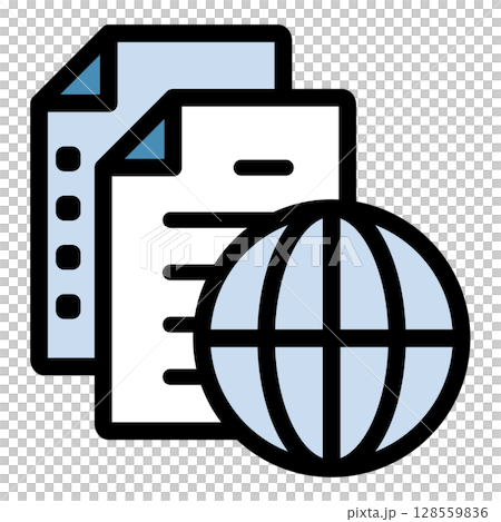 イラストアイコン素材:インターネットファイル029 イラストアイコン素材:インターネットファイル029 128559836