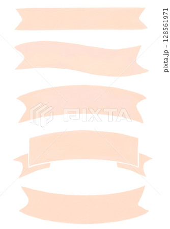 水彩ピンクのリボン 水彩ピンクのリボン 128561971