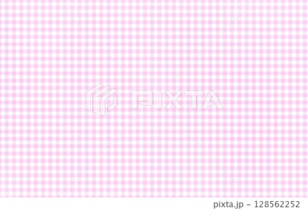ピンクのギンガムチェック背景イラスト 128562252