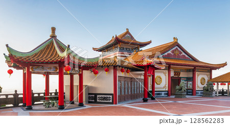 Majestic Chin Swee Caves Temple complex with traditional Chinese architecture, Genting Highlands, Pahang, Malaysia Majestic Chin Swee Caves Temple complex with traditional Chinese architecture, Genting Highlands, Pahang, Malaysia 128562283
