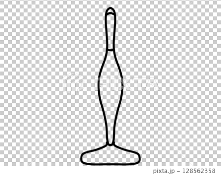 シンプルコードレス掃除機アイコン(黒) シンプルコードレス掃除機アイコン(黒) 128562358