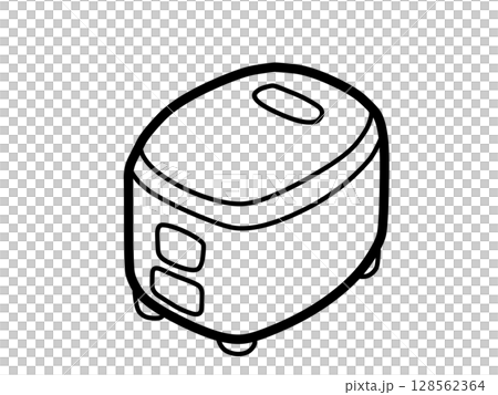 簡單的電鍋圖示（黑色） 128562364