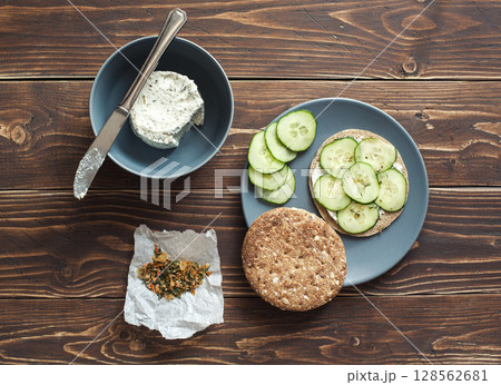 Sandwich with cheese Sandwich with cheese 128562681