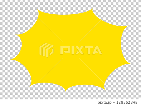 シンプル ギザギザ フレーム 黄色 インパクト 衝撃 爆発 吹き出し シンプル ギザギザ フレーム 黄色 インパクト 衝撃 爆発 吹き出し 128562848