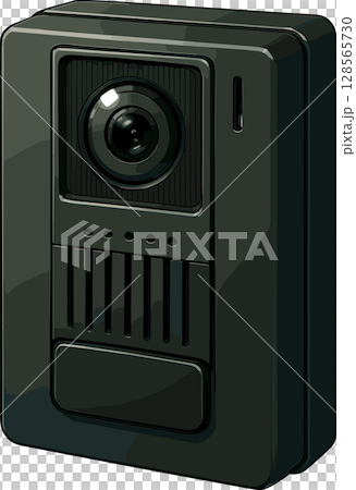 帶相機的對講機插圖 128565730