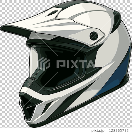 越野摩托車安全帽的插圖 128565755