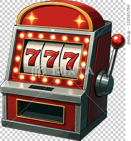 7が揃ったスロットマシンのイラスト 7が揃ったスロットマシンのイラスト 128565760