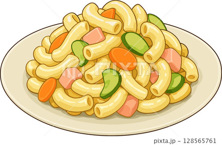 マカロニサラダのイラスト 128565761
