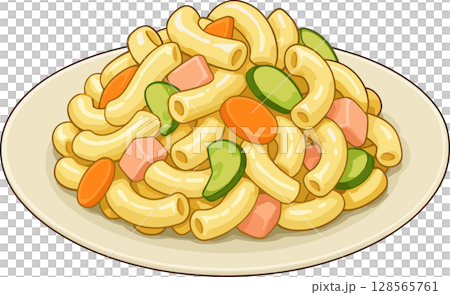マカロニサラダのイラスト 128565761
