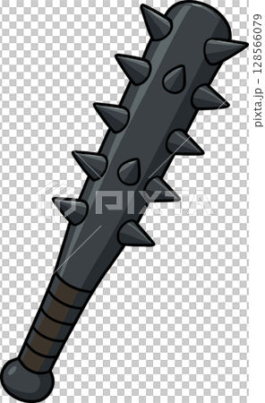 帶刺鐵棍的插圖 128566079