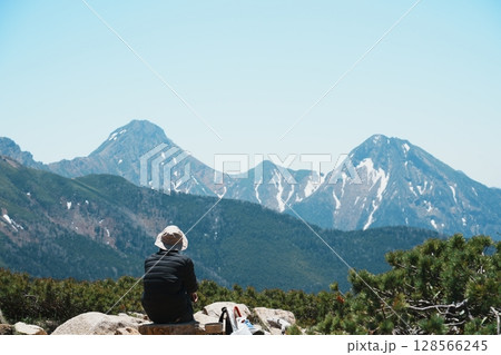 西天狗岳山頂からの景色 西天狗岳山頂からの景色 128566245