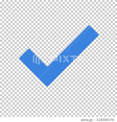 A simple check mark drawn in blue, a cool blue check icon, a blue symbol that represents agreement or approval A simple check mark drawn in blue, a cool blue check icon, a blue symbol that represents agreement or approval 128566570