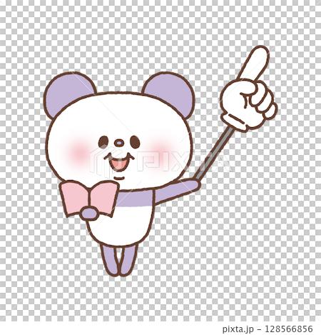 拿著指點棒的熊貓 拿著指點棒的熊貓 128566856