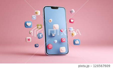 Vet Examines Dogs Eye With Tool in Warm Ambient Light During a Routine Checkup in a Cozy Clinic 128567609