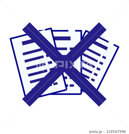 レシートのペーパーレスのアイコン 128567896