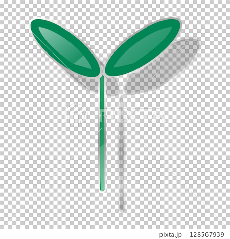 透明紋理芽菜圖圖標 透明紋理芽菜圖圖標 128567939