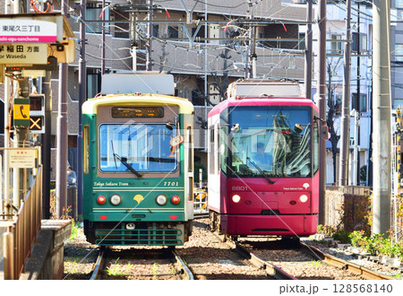 都電荒川線 (東京さくらトラム) 7700形 (7701)・8800形 (8801 都電荒川線 (東京さくらトラム) 7700形 (7701)・8800形 (8801 128568140
