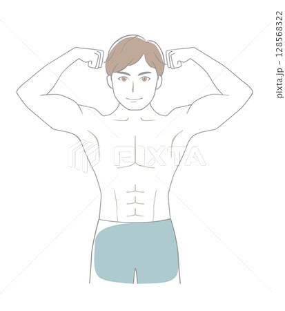男性　筋肉 128568322