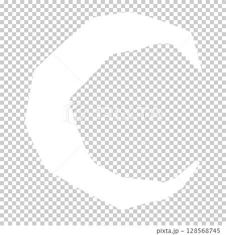 白いガタガタした月 128568745