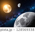 水星から見た宇宙の背景イラスト 128569338