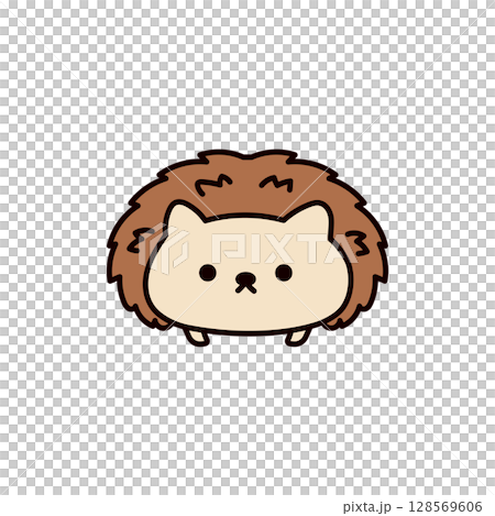 ハリネズミのイラスト 128569606