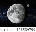 水星から見た宇宙の背景イラスト 128569790