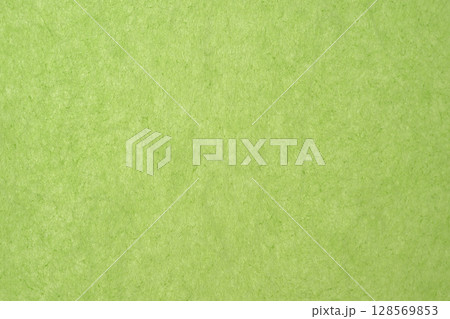 和紙の背景素材（黄緑色、雲龍模様） 128569853