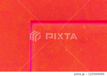 Rectangular niche in a concrete wall 128569890