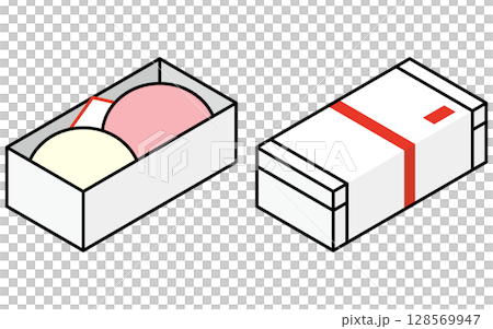 Illustration of red and white bun Illustration of red and white bun 128569947