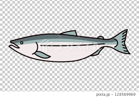鮭のイラスト 128569969