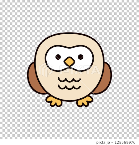 貓頭鷹的插圖 128569976