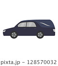 シンプルな霊柩車のイラスト 128570032