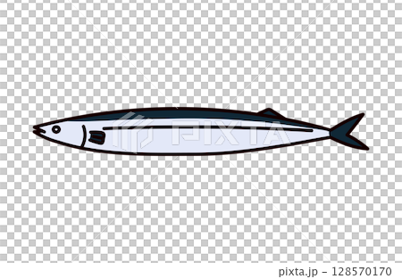 サンマのイラスト 128570170