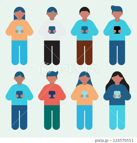men in different colors men in different colors 128570551