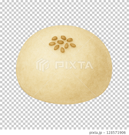 【和菓子】饅頭のイラスト 128571906