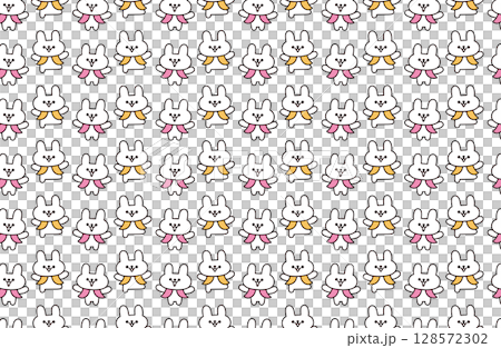 Cute rabbit background illustration Cute rabbit background illustration 128572302
