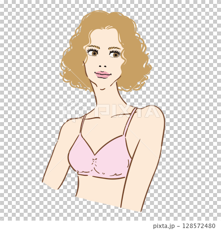 Fashion model style beautiful woman upper body 128572480