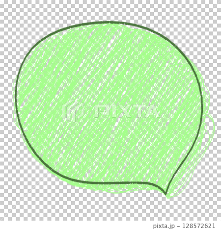 手寫鬆散的講話泡泡綠色 手寫鬆散的講話泡泡綠色 128572621