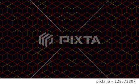 abstract background pattern design geometric texture dark 3d technology cube modern futuristic digital shape structure grid neon tech architecture 128572807