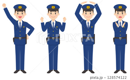 警察官全身その3 128574122