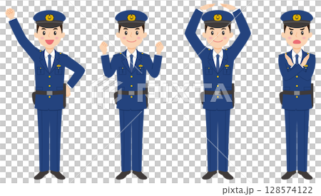 Police officer whole body part 3 Police officer whole body part 3 128574122