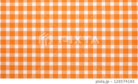 Orange vintage checkered pattern 128574193