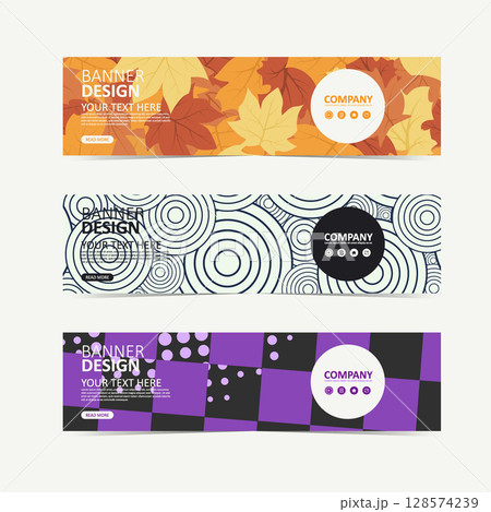 Elegant Business Banner With Abstract Design Elegant Business Banner With Abstract Design 128574239
