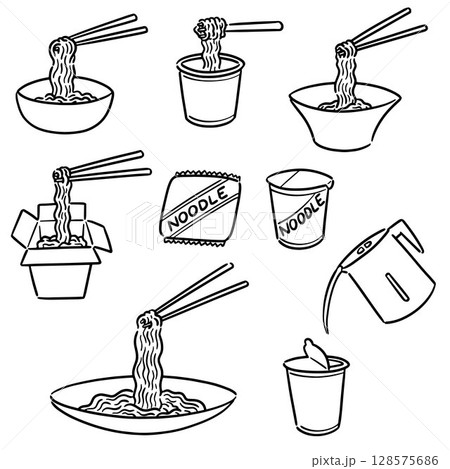 vector set of noodle vector set of noodle 128575686