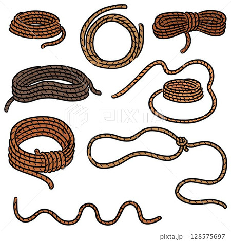 vector set of rope 128575697