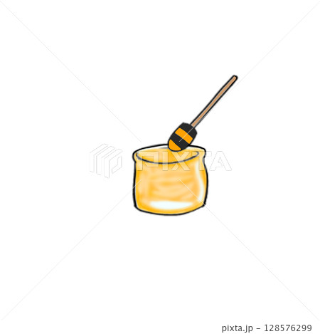 はちみつ　蜂蜜　ハチミツ　シンプル 128576299