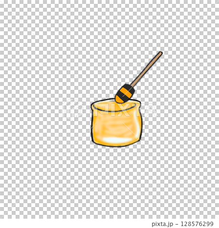 はちみつ　蜂蜜　ハチミツ　シンプル 128576299
