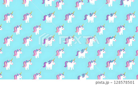 ユニコーンのパターンデザイン背景 ユニコーンのパターンデザイン背景 128578501