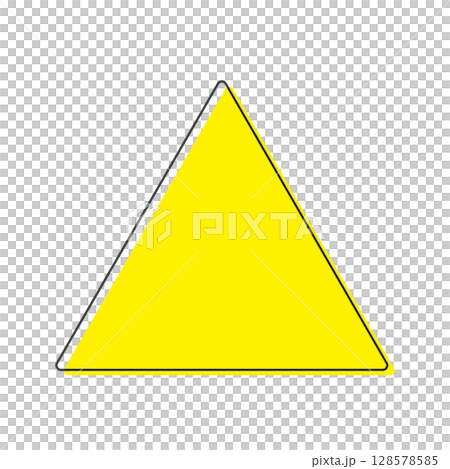 黃色三角線圖示 - 簡單時尚的框架和裝飾，向上，向上，危險圖像素材 128578585